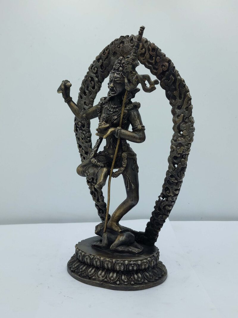 Buddhist Handmade Vajravarahi (Dorje Phagmo) Statue – Antique Finish, Bronze - Image 4
