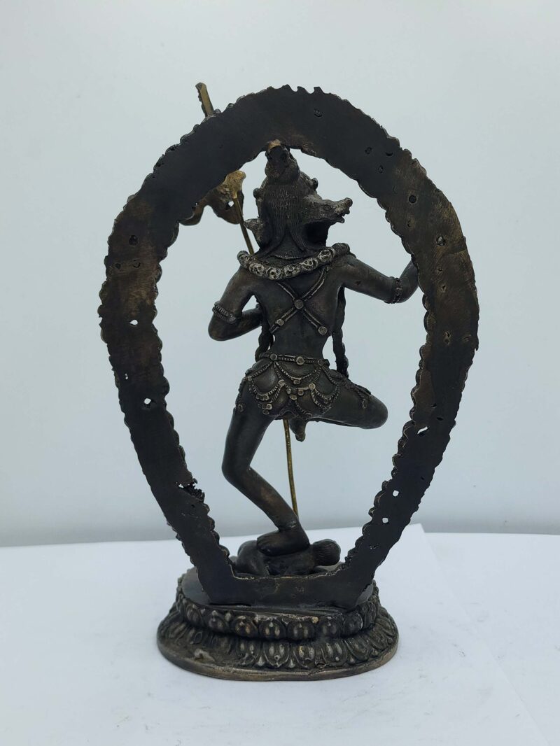Buddhist Handmade Vajravarahi (Dorje Phagmo) Statue – Antique Finish, Bronze - Image 6
