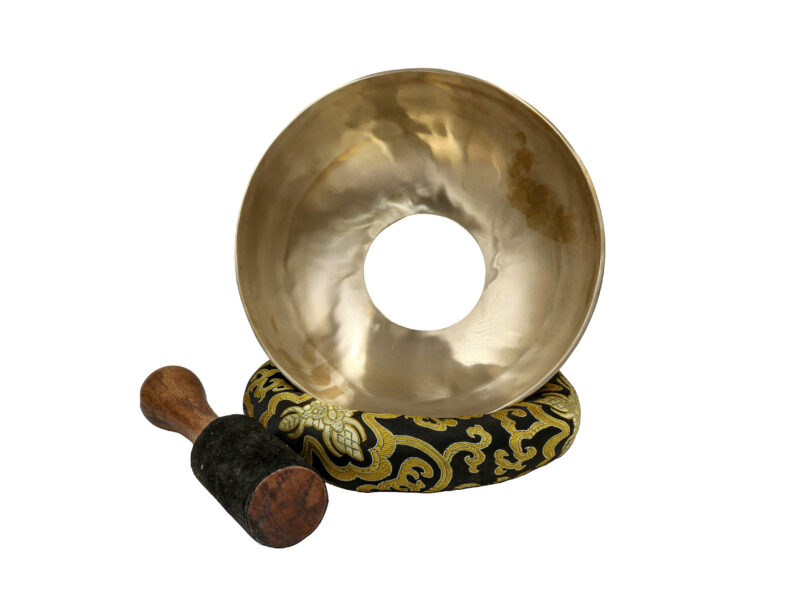 Buddhist Hand-Beaten Knee Singing Bowl – Plain Design | Seven Metal Bronze
