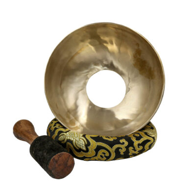 Buddhist Hand-Beaten Knee Singing Bowl – Plain Design | Seven Metal Bronze
