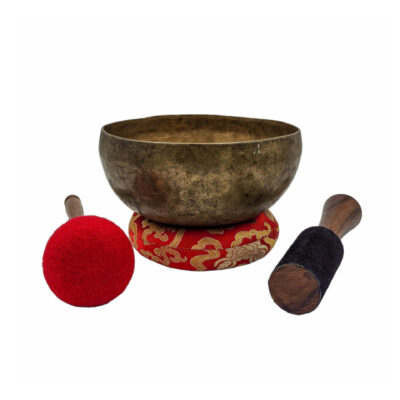 Kopre Singing Bowl | Buddhist Hand-Beaten | Antique Finish | Optional Accessories