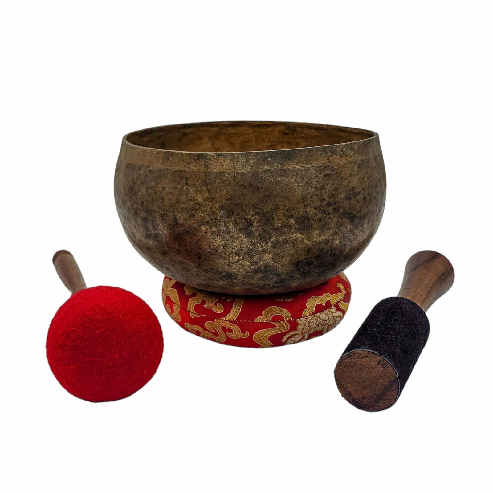 Kopre Singing Bowl | Hand-Beaten | Antique Finish | Optional Accessories - Image 2