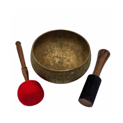 Naga Singing Bowl | Hand-Beaten | Antique Finish | Optional Accessories