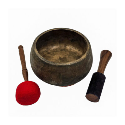 Mani Singing Bowl | Hand-Beaten | Antique Finish | Optional Accessories