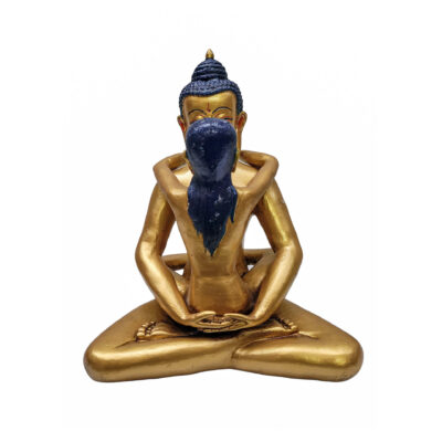 Samantabhadra Statue | Handmade Copper | Gold-Painted Face