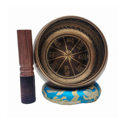 Nepali Singing Bowl with Mantra Inside | Handmade Seven Metal Bowl