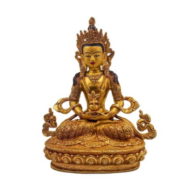 Aparimita — Buddhist Handmade Statue | Gold Plated and Face Painted